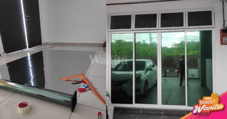 JIMAT Pasang Sendiri ‘Sticker Tinted’ Pada Cermin Pintu Sliding, Kos RM210!