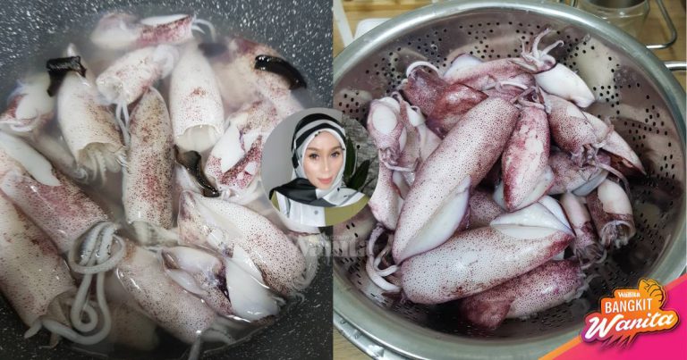 Masak Sotong Saiznya Tak Mengecut & Elak Hanyir, REBUS Sekejap Dengan Asam Keping!