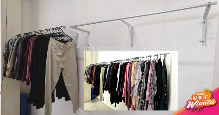 DIY Rel Penyangkut Baju Panjang 20 Kaki Kos Tak Sampai RM150, Jimat!
