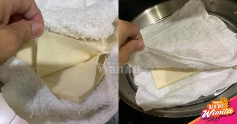 Lembutkan Kulit Popia Yang Kering/Keras, Lapik Dengan Kain Lembap Kukus Sekejap!