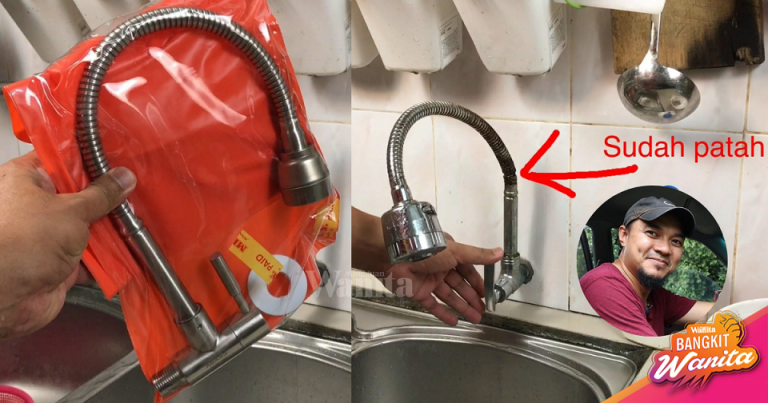 Ini Caranya DIY Tukar Kepala Paip Sinki Dapur Patah!