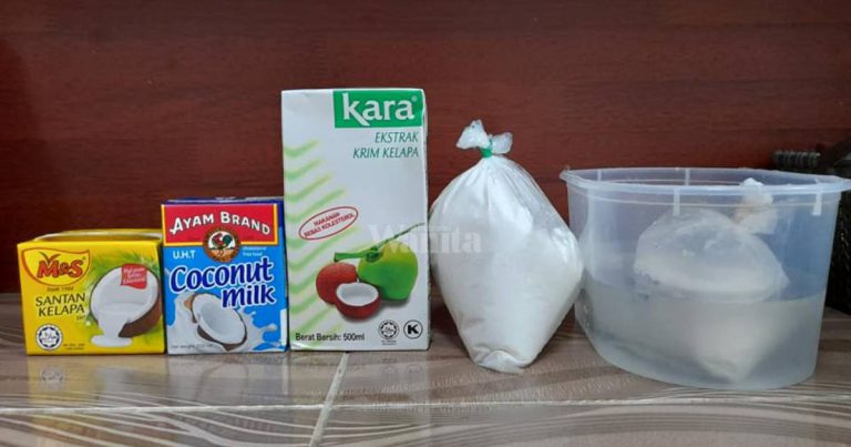 cara-guna-santan-segar-kotak-serbuk