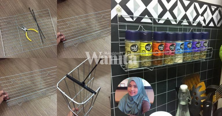 Kongsi DIY Rak Rempah Di Rumah, Beli Barang Eco, Kos Hanya RM2.10 Saja