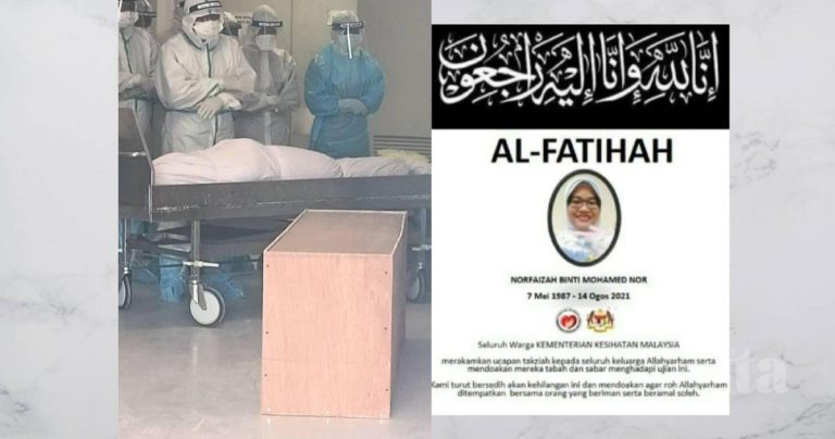 Sepuluh Tahun Menanti Cahaya Mata, Jururawat Meninggal Selepas Dijangkiti Covid-19 Dari Pesakit