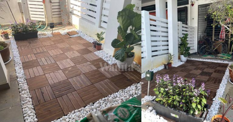Kepuasan Buat Sendiri, DIY Hias Laman Kecil Guna DECK TILES!