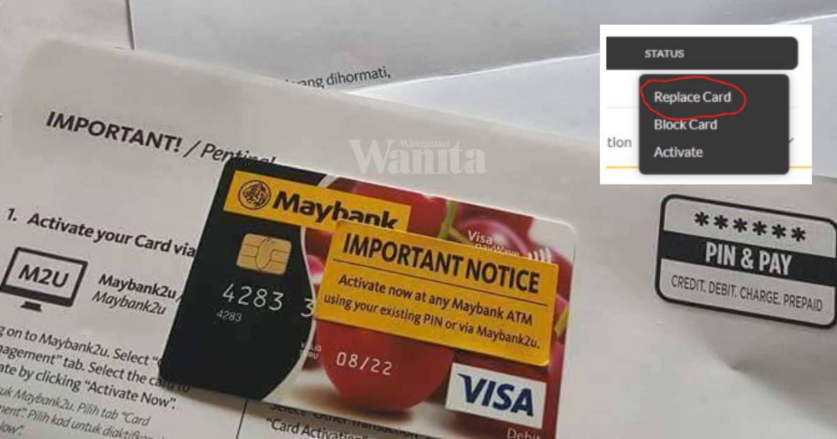 Replace maybank debit card