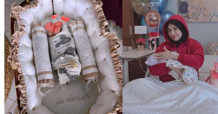 Lepas 7 Hari Bersalin Izreen Kongsi Nama Anak Ketiga “Ali Idrees Muhammad Radzi. Panggil Baby Ali”