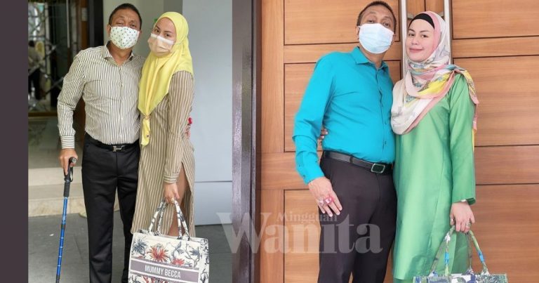 Rebecca Reda Sembuh Covid-19, Suami Susah Bangun, Jalan Bertongkat “Semoga Setiap Langkah Di Lindungi Allah”