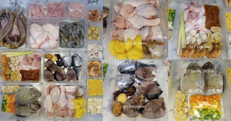 ‘Pack’ Bahan Mentah Ikut Portion & Jenis Menu, Senang Nak Masak, Jimat Masa