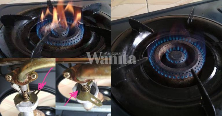 Cara Mudah TUKAR Api Dapur Warna Oren Ke Biru, Kuali Pun Tak Hitam