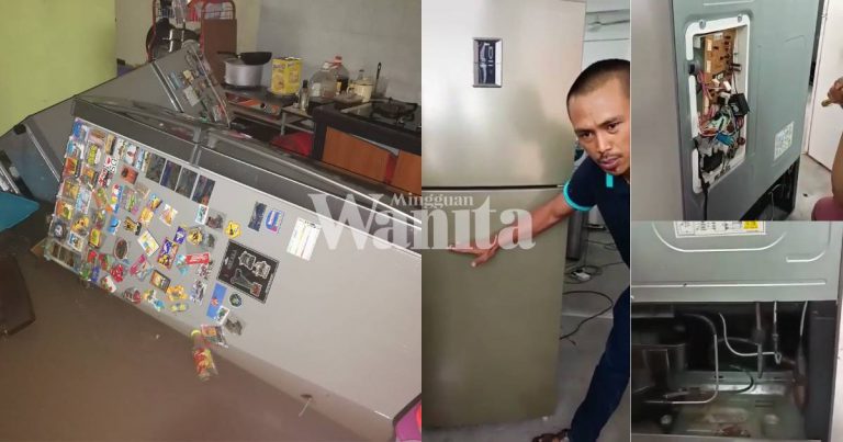 Lelaki Ini Kongsi Selamatkan Peti Ais, Mesin Basuh Ditenggelami Banjir Dari Terus ROSAK