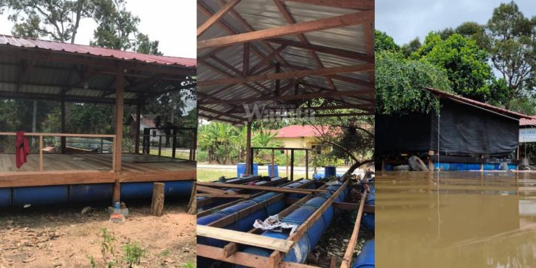 Idea Bernas Projek RUMAH RAKIT Atas Darat, Waktu Banjir Terapung Elok!