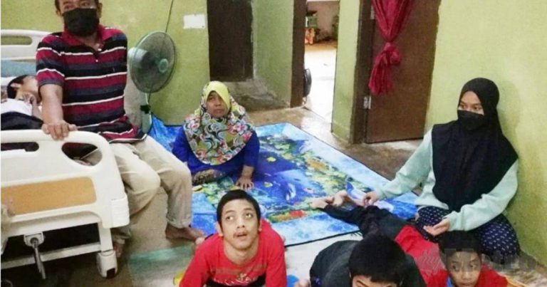 “Amanah Ini Akan DiPikul Sebaik Mungkin.” Lelaki Redha Jaga Isteri Lumpuh, Empat Anak OKU