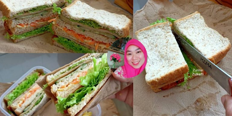 Cara Buat SANDWICH Tebal, Banyak Inti Tak Muak, Cantik Potong Tak Senget!