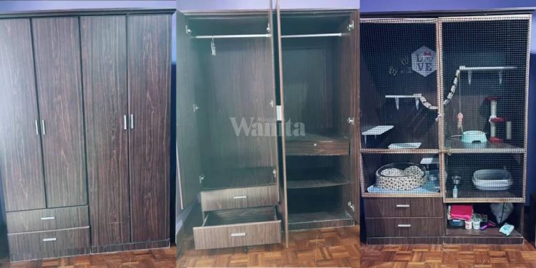 Nak Buang Almari Lama Sayang, DIY Jadikan Rumah Kucing!