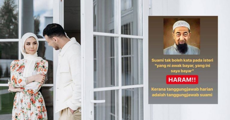 “Haram Bila Suami Tentukan Apa Yang Isteri Perlu Bayar.” Tanggungjawab Harian Adalah Di Bahu Suami