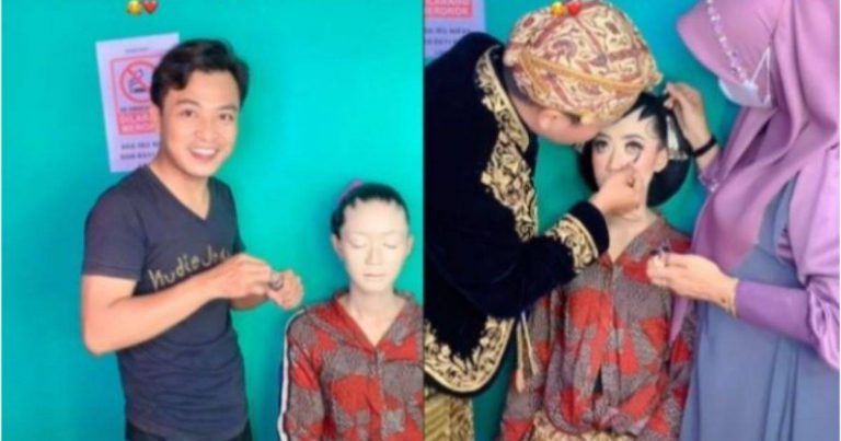 “Jurusolek Merangkap Pengantin Lelaki.” Seronoknya Suami Yang Mekap Sendiri