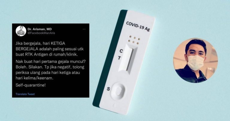 Jika ADA Simptom, Hari KETIGA Bergejala Paling SESUAI Buat RTK Antigen Di Rumah
