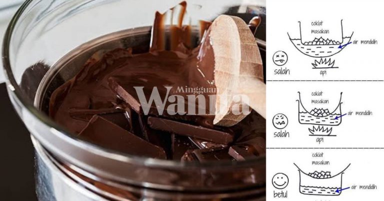Kaedah ‘Double Boiler’, Cara TERBAIK Cairkan Coklat, Licin & Berkilat