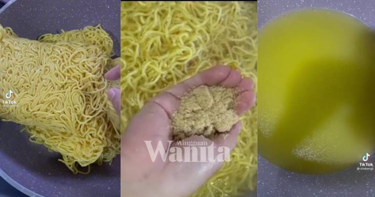 Tip Mudah & Senang Hilangkan Kapur Dalam Mi Kuning, Rendam Dengan Gula