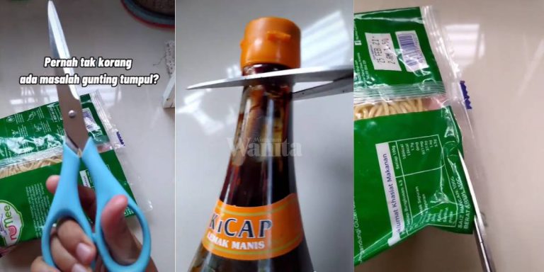 (VIDEO) Tip Mudah GUNTING Tumpul Kembali Tajam Asah Guna Botol Kaca!