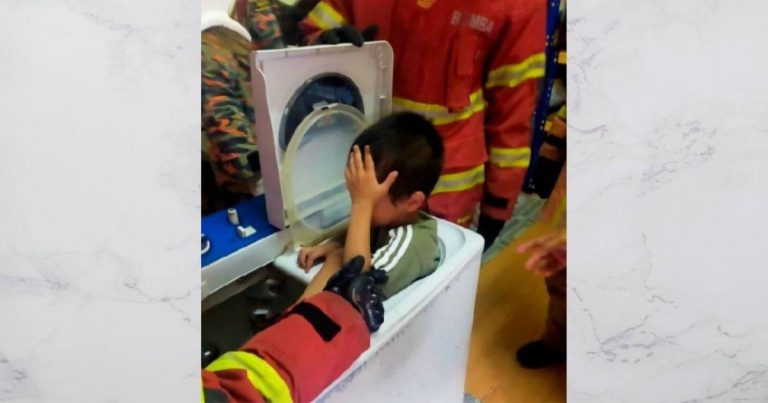 Budak Istimewa Tersangkut Dalam Pengering Mesin Basuh, Bomba Ambil Masa 15 Minit