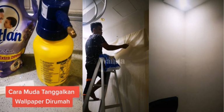 Cara Mudah Tanggalkan Wallpaper Di Rumah Guna Softlan & Air Panas!