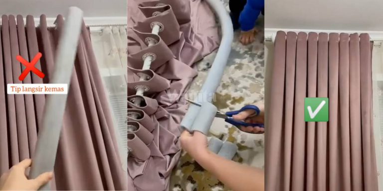 TRIK Langsir Eyelet Nampak Lebih Kemas Cantik Tersusun, Buat Macam Ni!