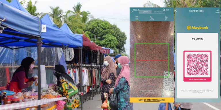 Zaman ‘Cashless’ Letak ‘QR PAY’ Dekat Gerai, Mudah Orang Beli Jualan!