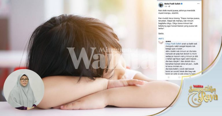 Tiada Dalil Anak 7 Tahun Kena Berpuasa, Tengok Kemampuannya, Jangan Terlalu Tegas!
