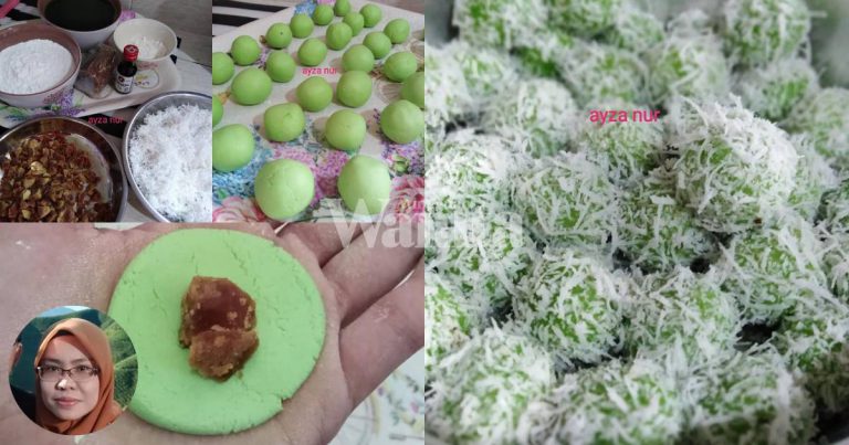 Petua Onde-Onde Tahan Lama & Lambat Basi, Kelapa Parut Kena Kukus Dulu