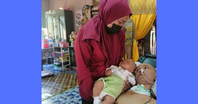‘Separa Koma, Lumpuh Lepas Kemalangan.’ Sedih Dari Mengandung Hingga Beranak Suami Masih Terlantar
