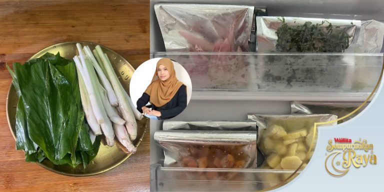 Simpan Sayur ‘Berharga’ Waktu Raya, Basuh Bersih & Bekukan Tahan 3-6 Bulan!