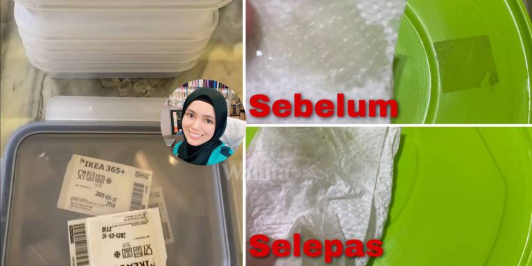 Cara Mudah Tanggalkan Kesan Gam Pada Bekas Guna Minyak Masak!