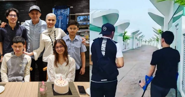 ‘Walaupun Perlukan Alat Sokongan, Daddy Bangga Dengan Abang! Ahmad Idham Syukur Anak Istimewanya Berjalan