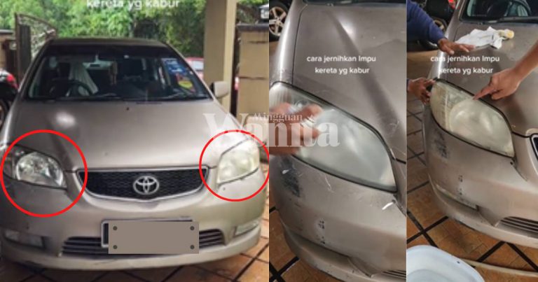 Cara Mudah & Jimat Hilangkan Kabur Lampu Kereta, Modal Tak Sampai RM10