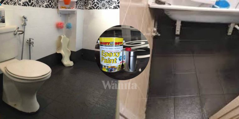 Cat Lantai Bilik Air Guna EPOXY PAINT, Elak Pilih Warna Gelap!