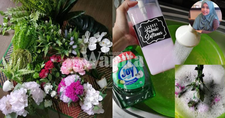 Cara Mudah Bersihkan, Buang Habuk Melekat Pada BUNGA PLASTIK, Barulah Tahan Lama Macam Baru!