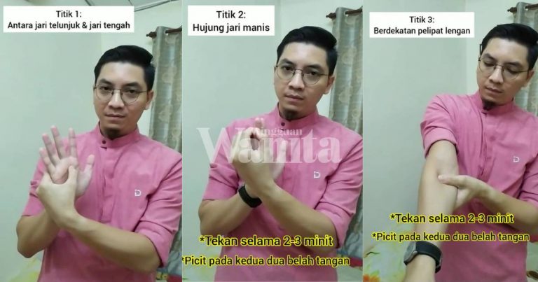 Petua Hilangkan Batuk Tanpa Ubat Dengan Urutan 3 Titik Di Tangan, Sekadar Ikhtiar
