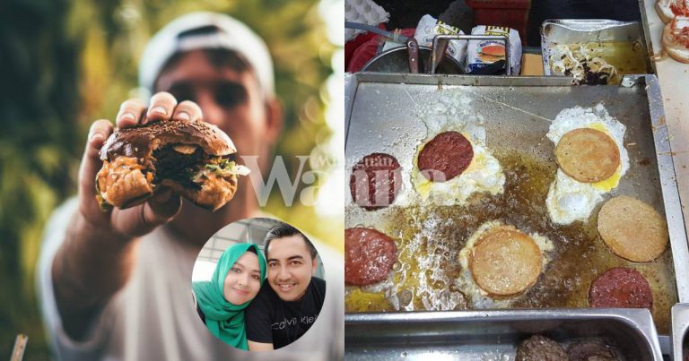 Sedapnya Burger Tepi Jalan, Peniaga ini Kongsi Cara Masak Di Rumah, Jangan Kedekut Bahan!