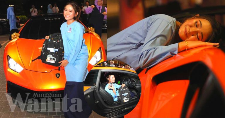 Untungnya Wanita Ini! Usia Baru 23 Tahun Dapat Hadiah Lamborghini Nilai RM1.5 Juta Sempena Hari Jadi