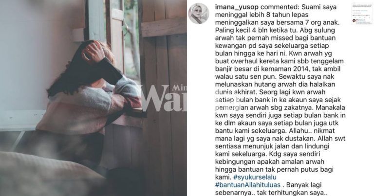 Suami Meninggal Sudah 8 Tahun,  Pengorbanan Abang Ipar, Kawan Arwah Tak Putus Hulur Bantuan