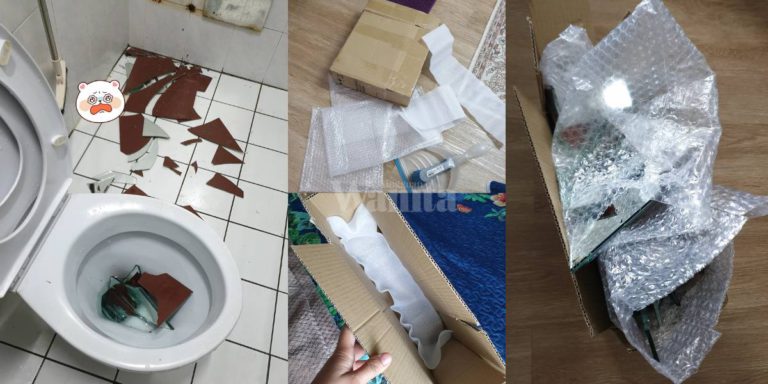 EHSAN Pada Tukang Kutip Sampah, CARA Selamat Buang Sisa Kaca/Cermin Atau Benda Tajam!