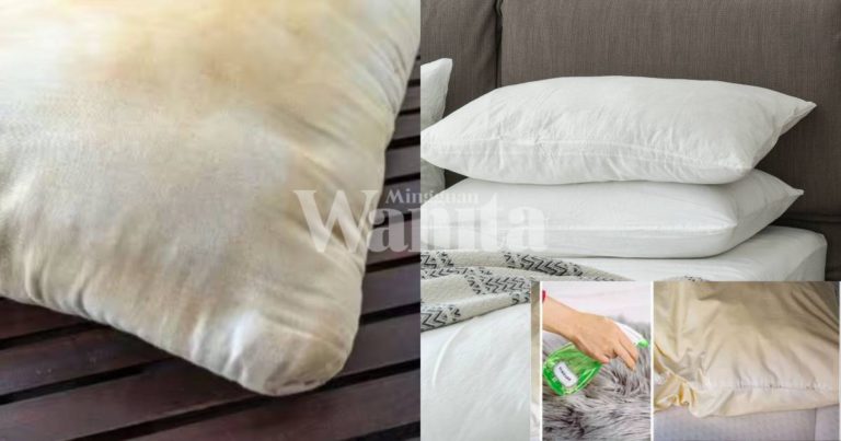 Pakar Kongsi Cara Terbaik Hilangkan Kesan Kuning, ‘Air Liur Basi’ Pada Bantal, Kembali Bersih!