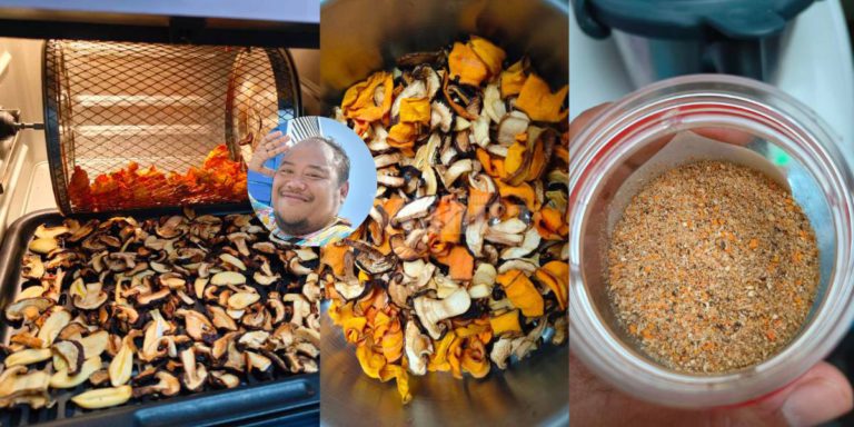 Homemade Mushroom Seasoning Powder, Perisa Semulajadi Tanpa Garam & MSG