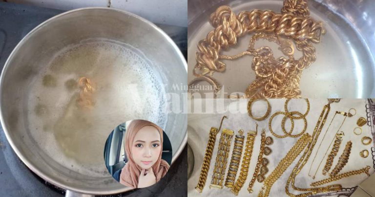 Wanita Ini Kongsi Cara Cuci Barang Kemas Macam Kedai Emas, Jimat Duit Buat Sendiri!