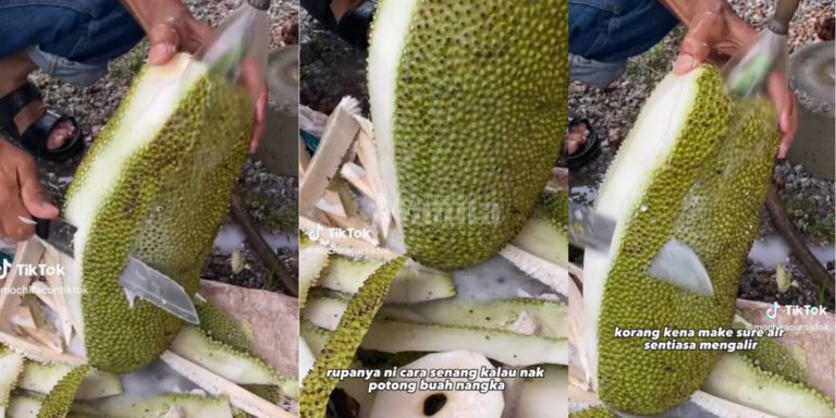 Cara Senang Potong NANGKA MUDA, Alirkan Air Elok Getah Tak Melekat Pisau!