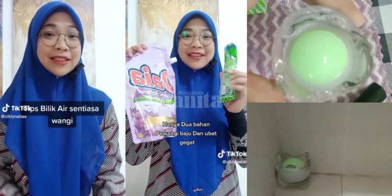Bilik Air Sentiasa Wangi, Guna Pelembut Pakaian & Ubat Gegat, Mudah & Jimat!