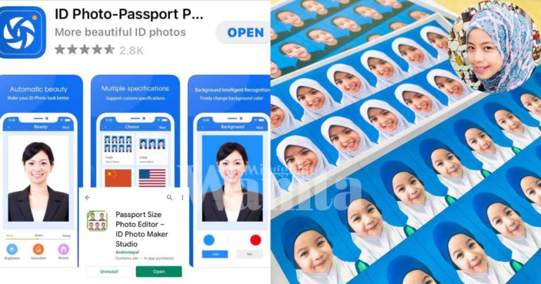 DIY Gambar Passport Anak Guna Aplikasi Dalam Handphone, Kos Tak Sampai RM2, Jimat!