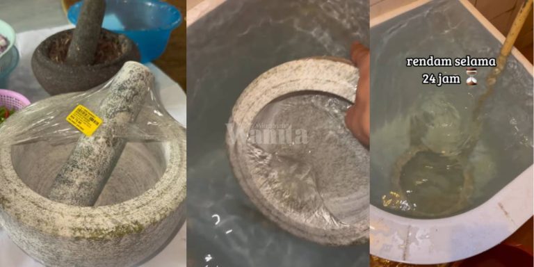 LESUNG BATU Tahan Lama Tak Mudah Pecah, Rendam Dulu 24 Jam Sebelum Guna!